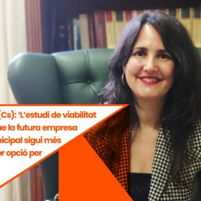 Débora García (Cs): ‘L’estudi de viabilitat no demostra que la futura empresa energètica municipal sigui més eficaç ni la millor opció per als ciutadans” Débora García (Cs): ‘L’estudi de viabilitat no demostra que la futura empresa energètica municipal sigui més eficaç ni la millor opció per als ciutadans”