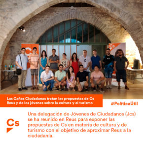 Las “Cañas Ciudadanas” tratan las propuestas de Cs Reus y de los jóvenes sobre la cultura y el turismo para la ciudad de Reus